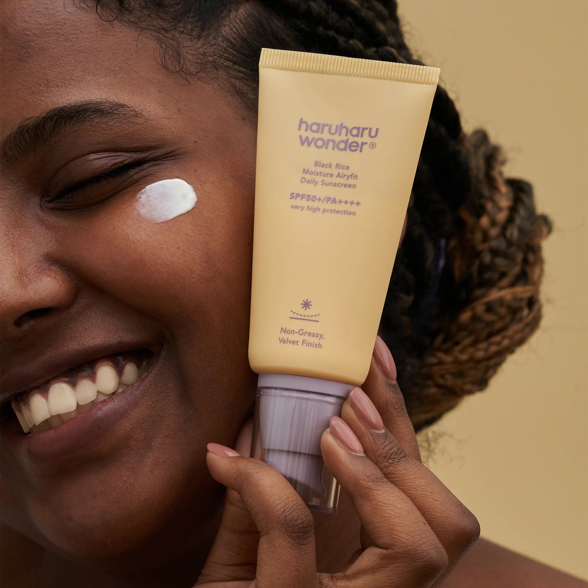 Crème Solaire Airyfit Riz Noir SPF50+