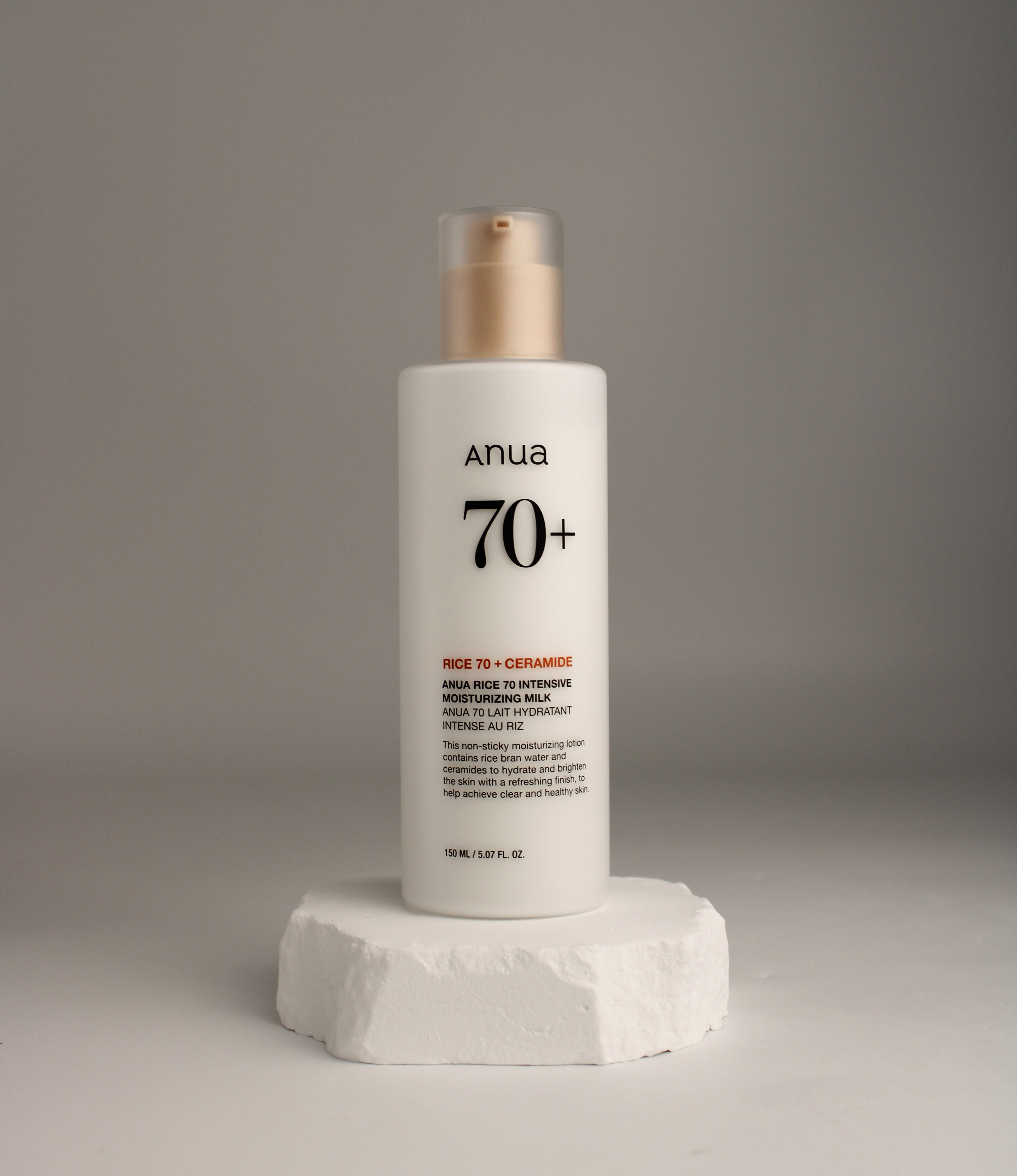 Lait intense hydratation au riz 70 Anua, flacon seul