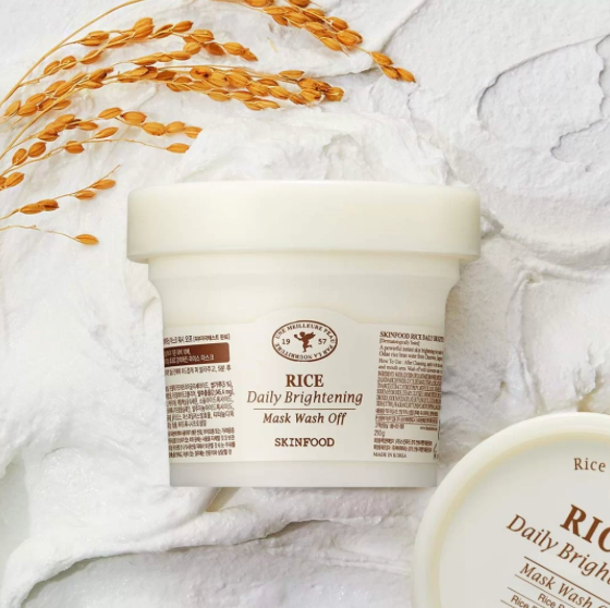 Skinfood Rice Brightening Mask 210g – Masque coréen illuminateur au riz