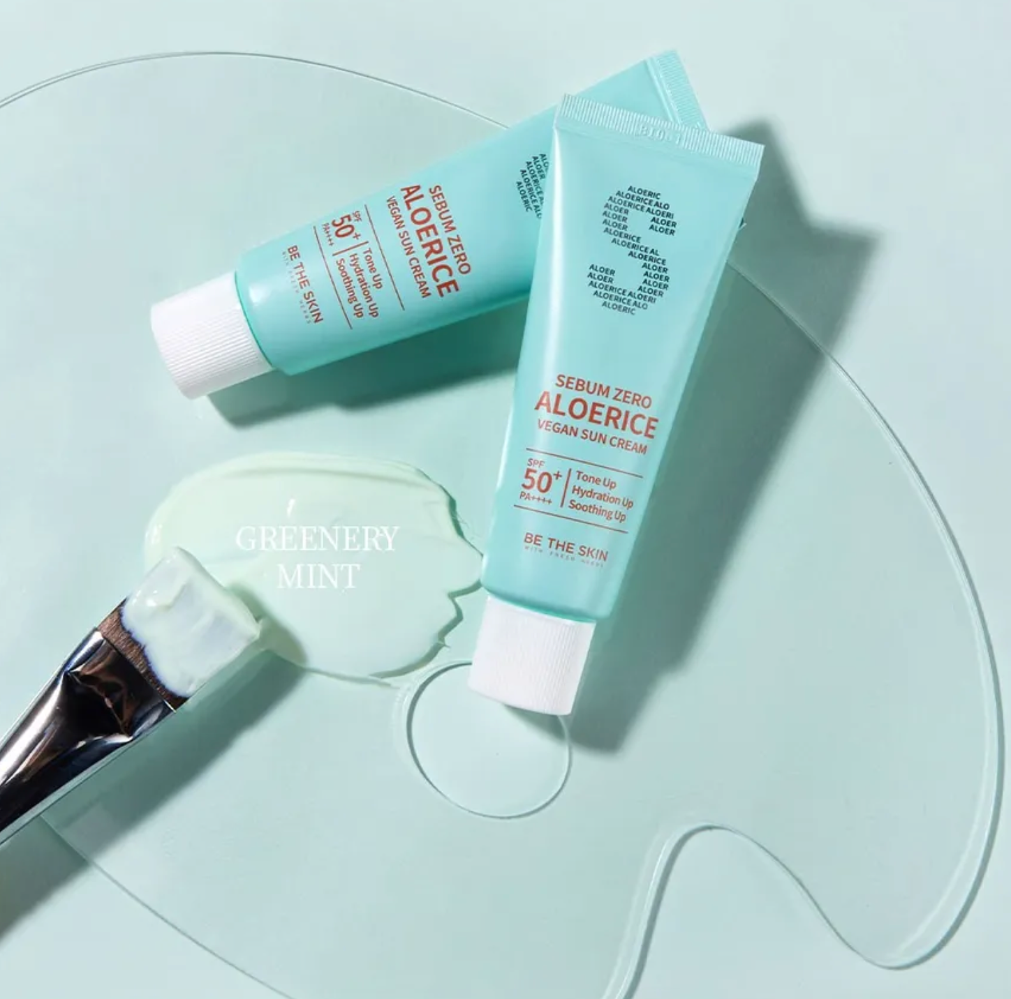 Be The Skin Aloe Rice Sunscreen SPF50 – Crème solaire hydratante au riz