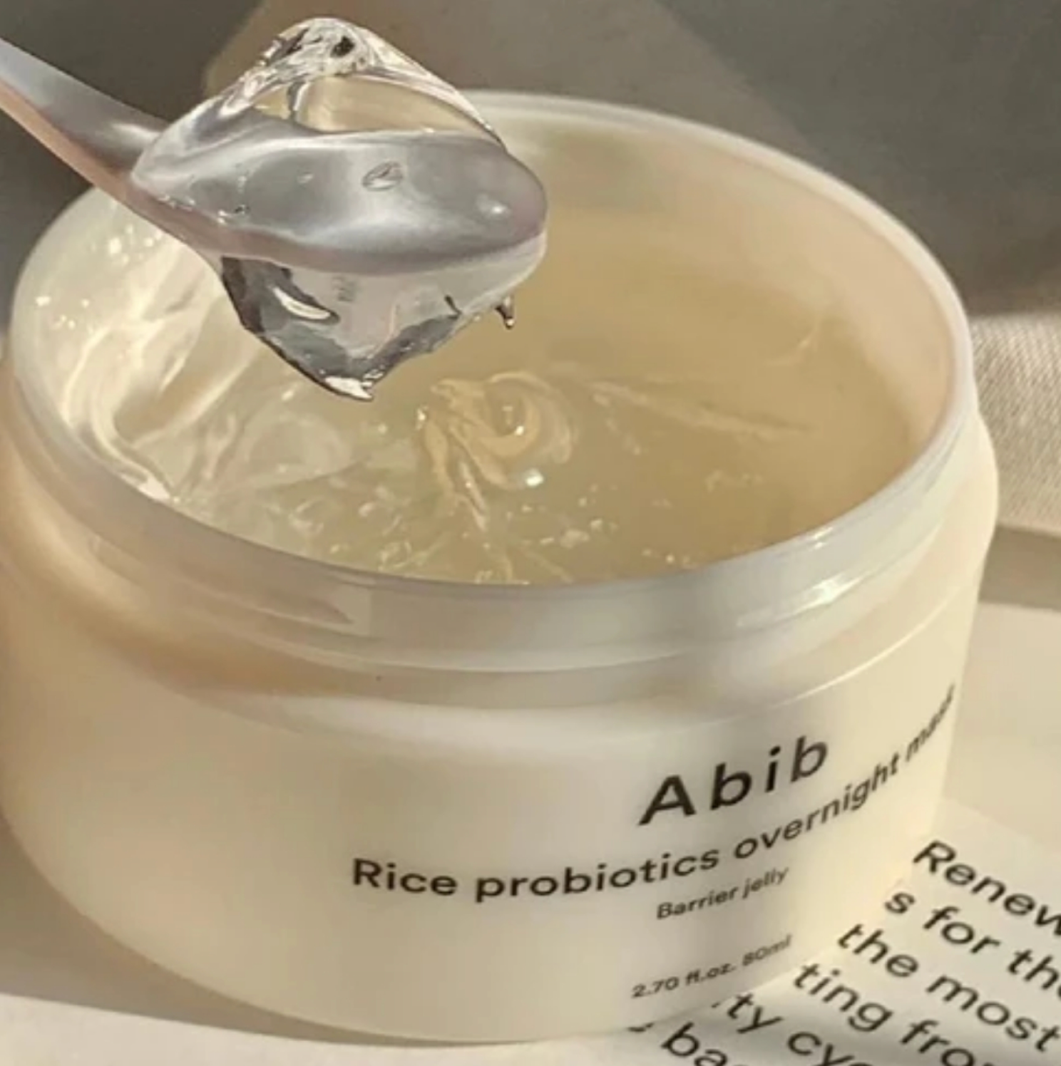 Abib Rice Probiotics Overnight Mask – Masque de nuit réparateur au riz