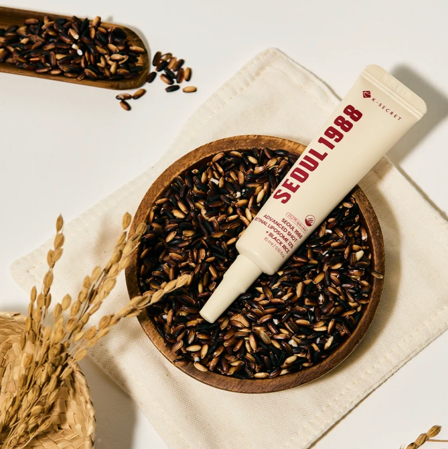 KSECRET – SEOUL 1988 Advanced Shot Retinal Liposome 12% + Black Rice – Soin anti-âge intensif au rétinal et riz noir – 15 ml
