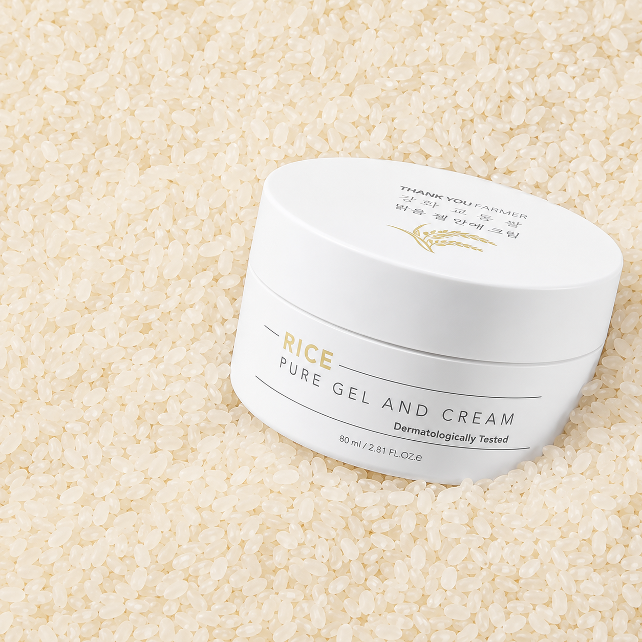 Rice Pure Gel and Cream – Crème Gel Visage Hydratante Au Riz 80 ml