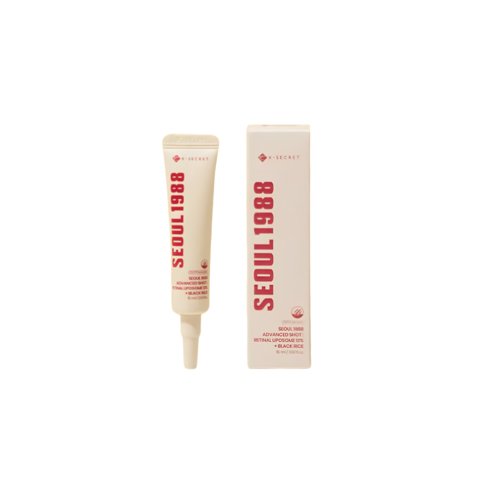 KSECRET – SEOUL 1988 Advanced Shot Retinal Liposome 12% + Black Rice – Soin anti-âge intensif au rétinal et riz noir – 15 ml