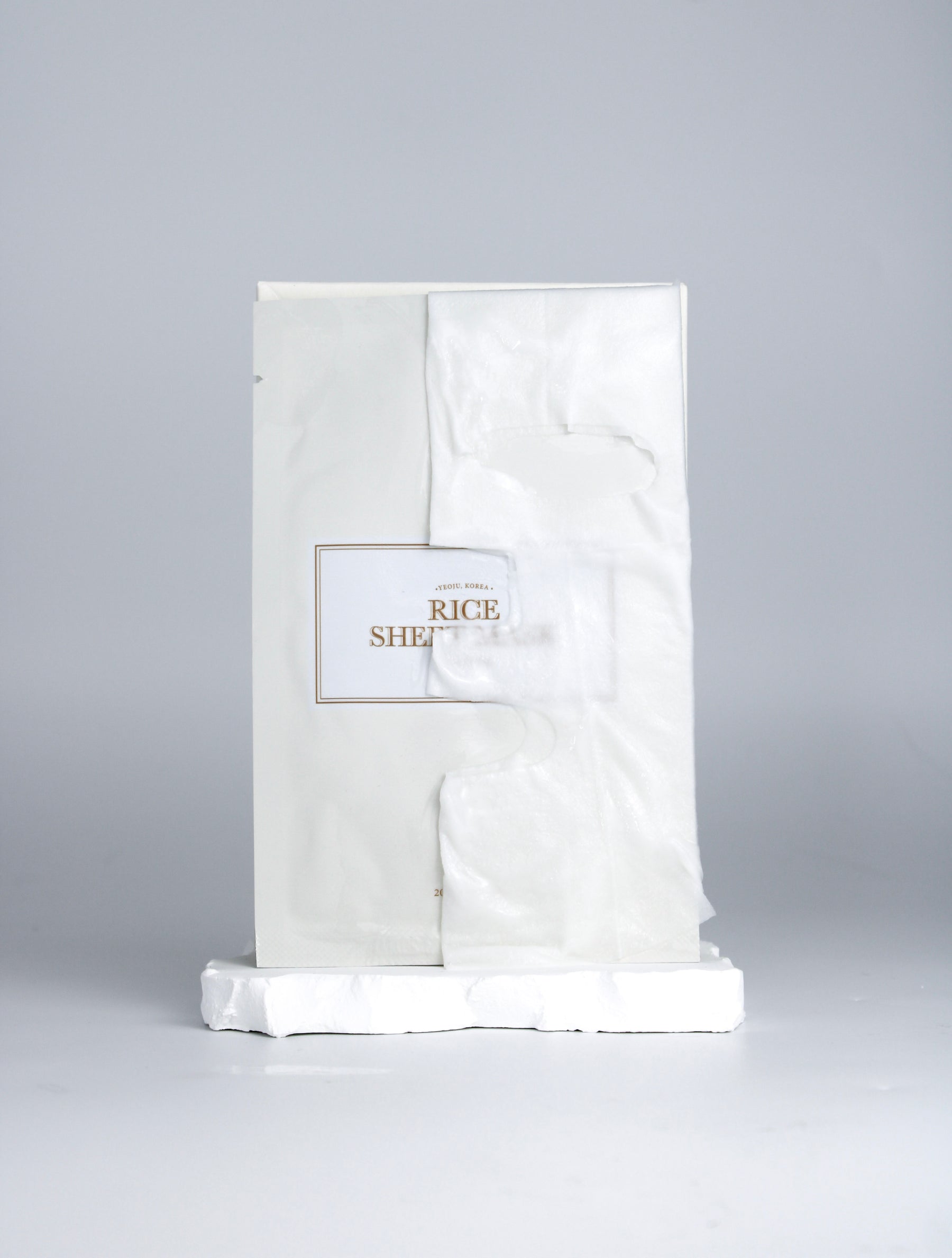 Masque tissu au riz - 4pc