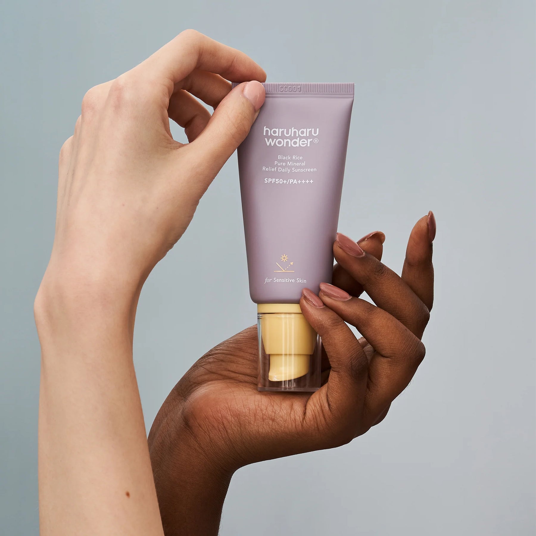 Crème Solaire Pure Mineral Relief Riz Noir SPF50+