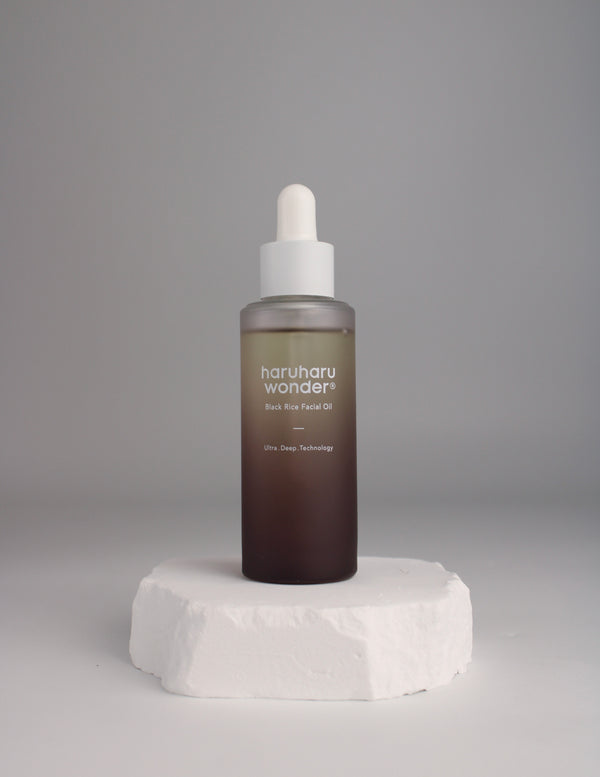 Huile visage riz noir