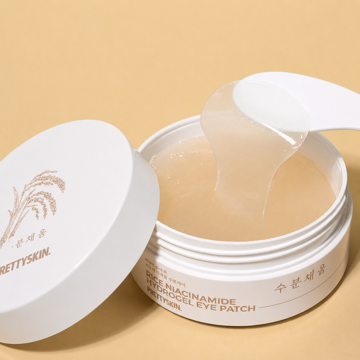 Rice Hydrogel Eye Patches – Patchs Éclat & Hydratation Contour des Yeux au Riz 60pc