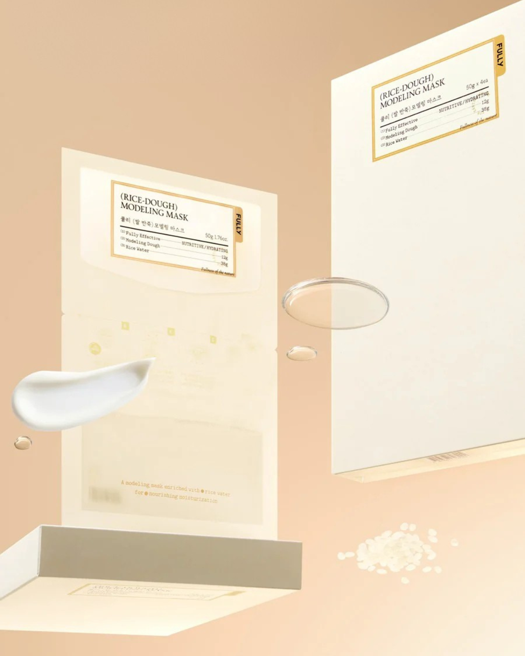 Masque Modelant à la Pâte de Riz - 4pc