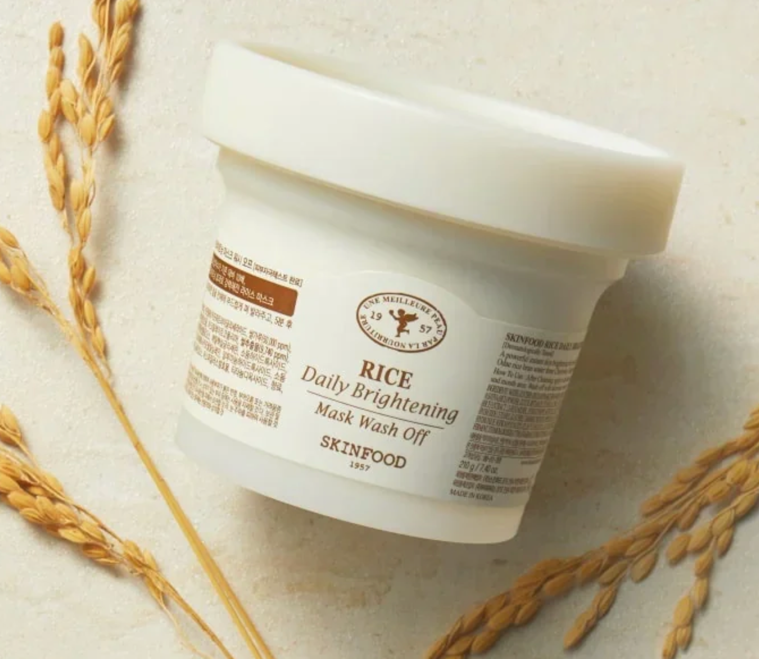 Skinfood Rice Brightening Mask 210g – Masque coréen illuminateur au riz