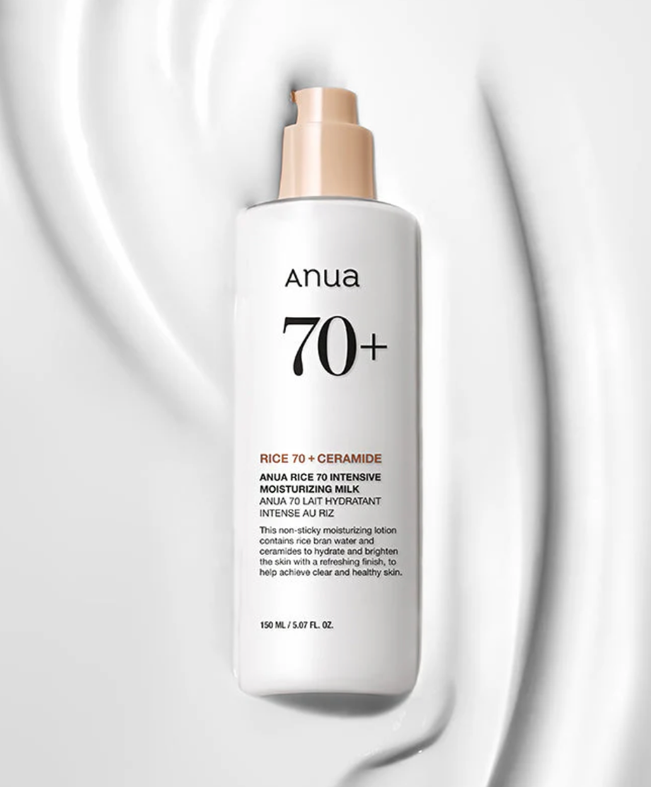 Anua Rice 70 Intensive Moisturizing Milk – Lait hydratant coréen au riz pour peau glow
