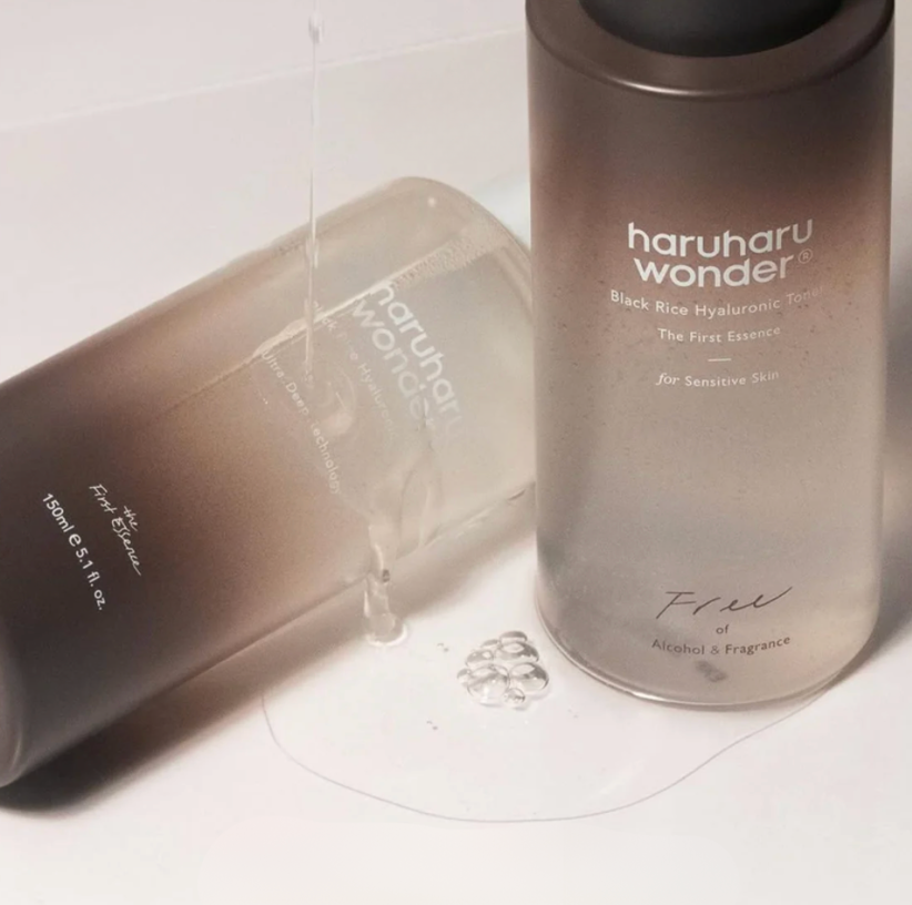 Haruharu Wonder Black Rice Hyaluronic Toner For Sensitive Skin – Toner coréen riz noir sans parfum