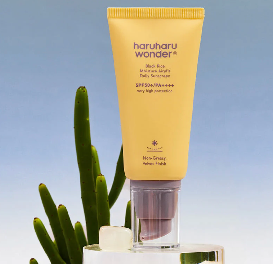 Haruharu Wonder Black Rice Airyfit SPF50 – Crème solaire coréenne légère au riz noir