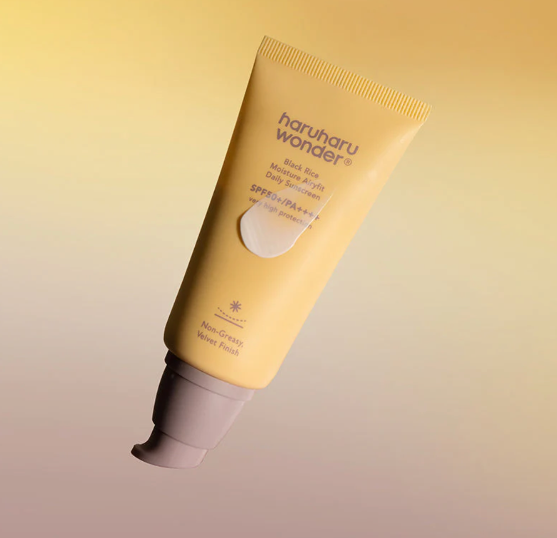 Haruharu Wonder Black Rice Airyfit SPF50 – Crème solaire coréenne légère au riz noir