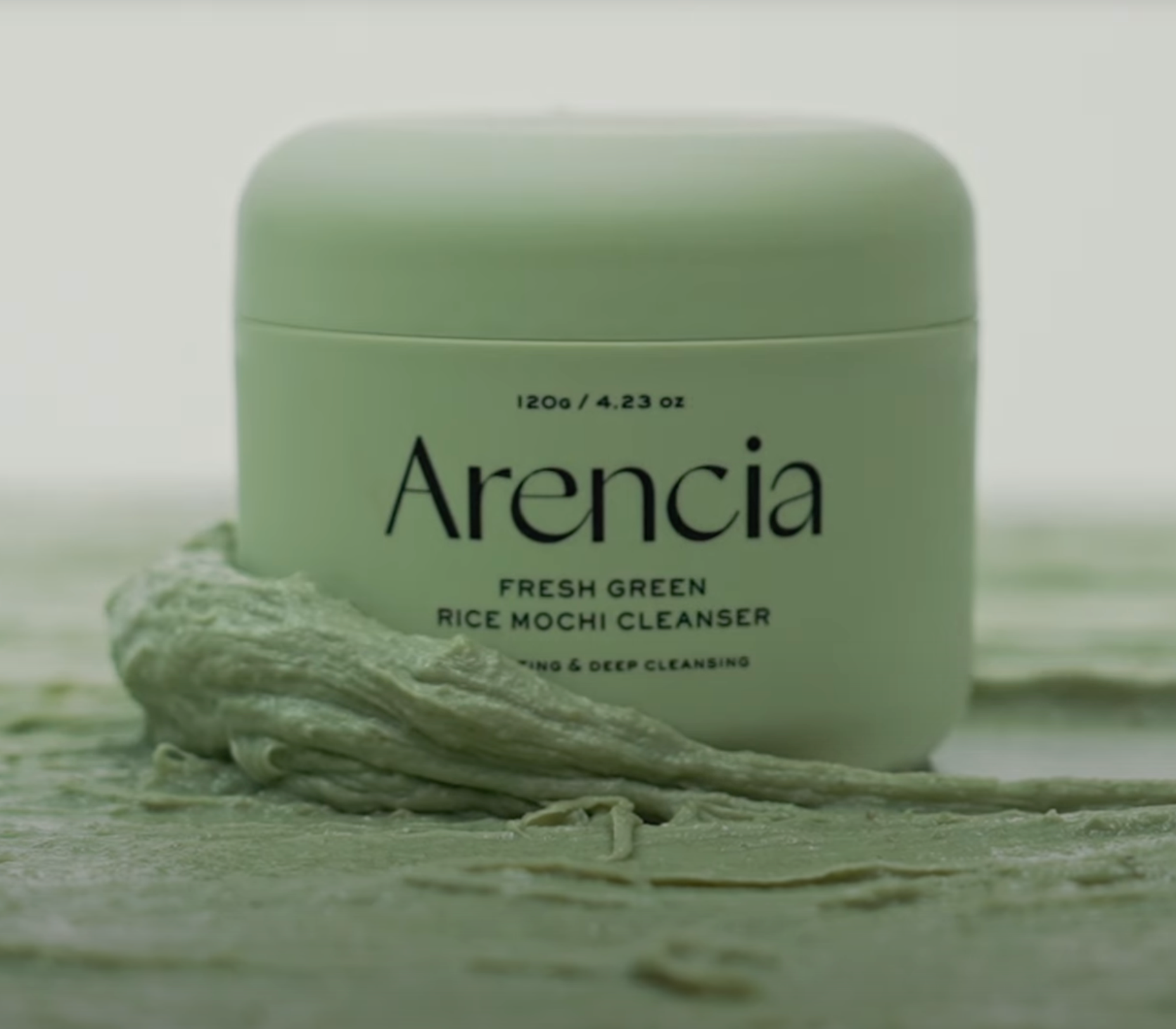 Arencia Green Rice Mochi Cleanser – Nettoyant purifiant coréen au riz vert