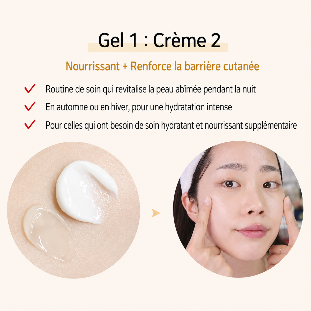 Rice Pure Gel and Cream – Crème Gel Visage Hydratante Au Riz 80 ml