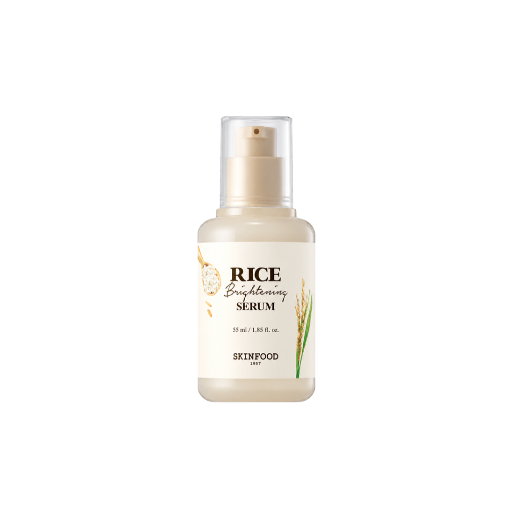 SKINFOOD – Rice Brightening Serum – Sérum éclat au riz, hydratant et affinant les pores – 55 ml