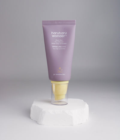 Crème Solaire Pure Mineral Relief Riz Noir SPF50+
