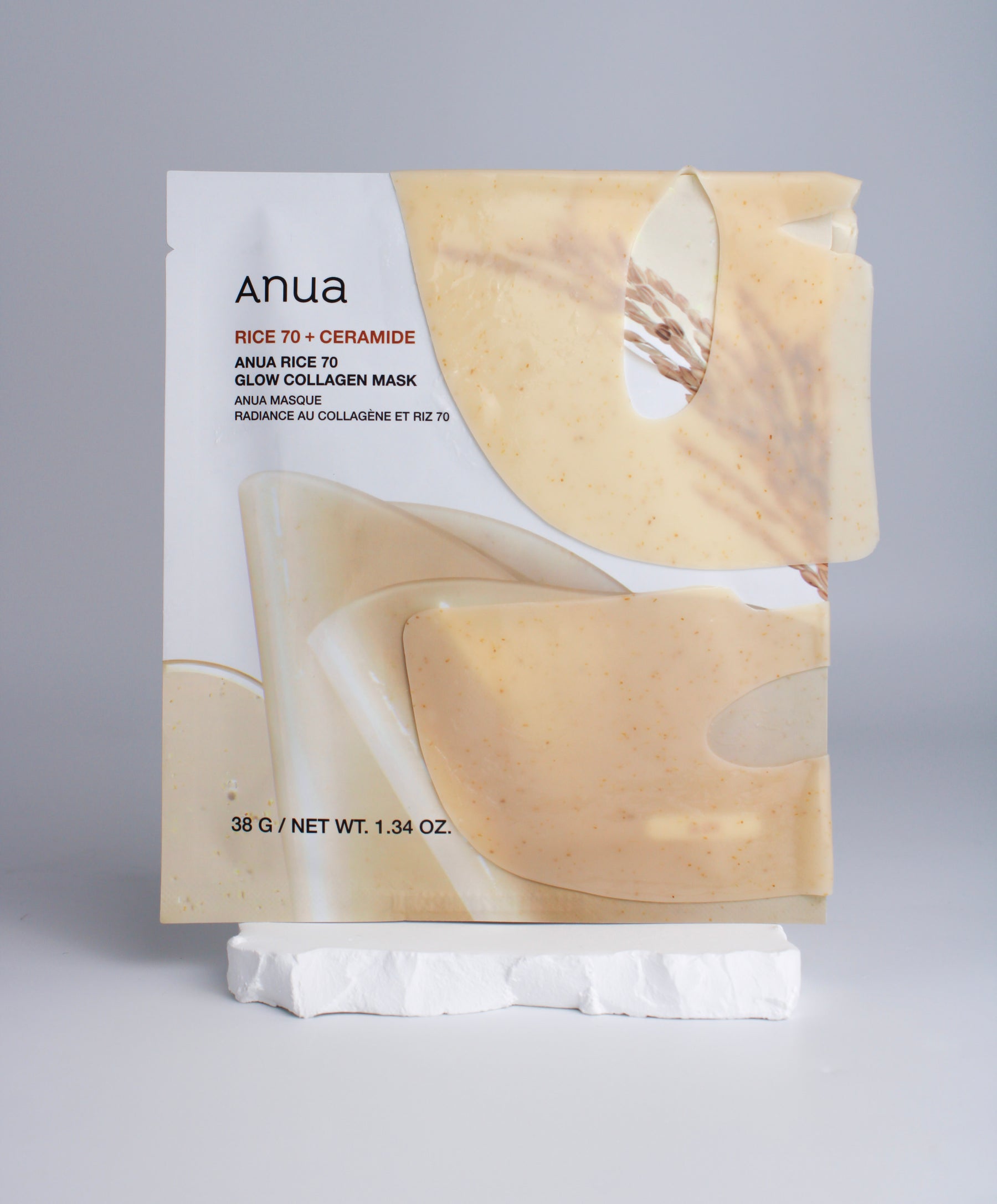 Masque Éclat au Collagène Riz 70 - 4pc