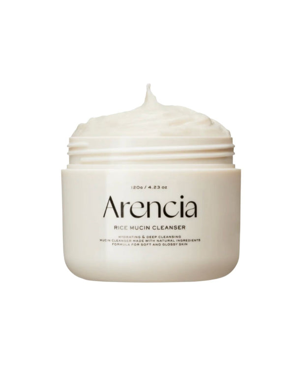 Arencia Rice Mucin Cleanser – Nettoyant hydratant coréen à la mucine de riz